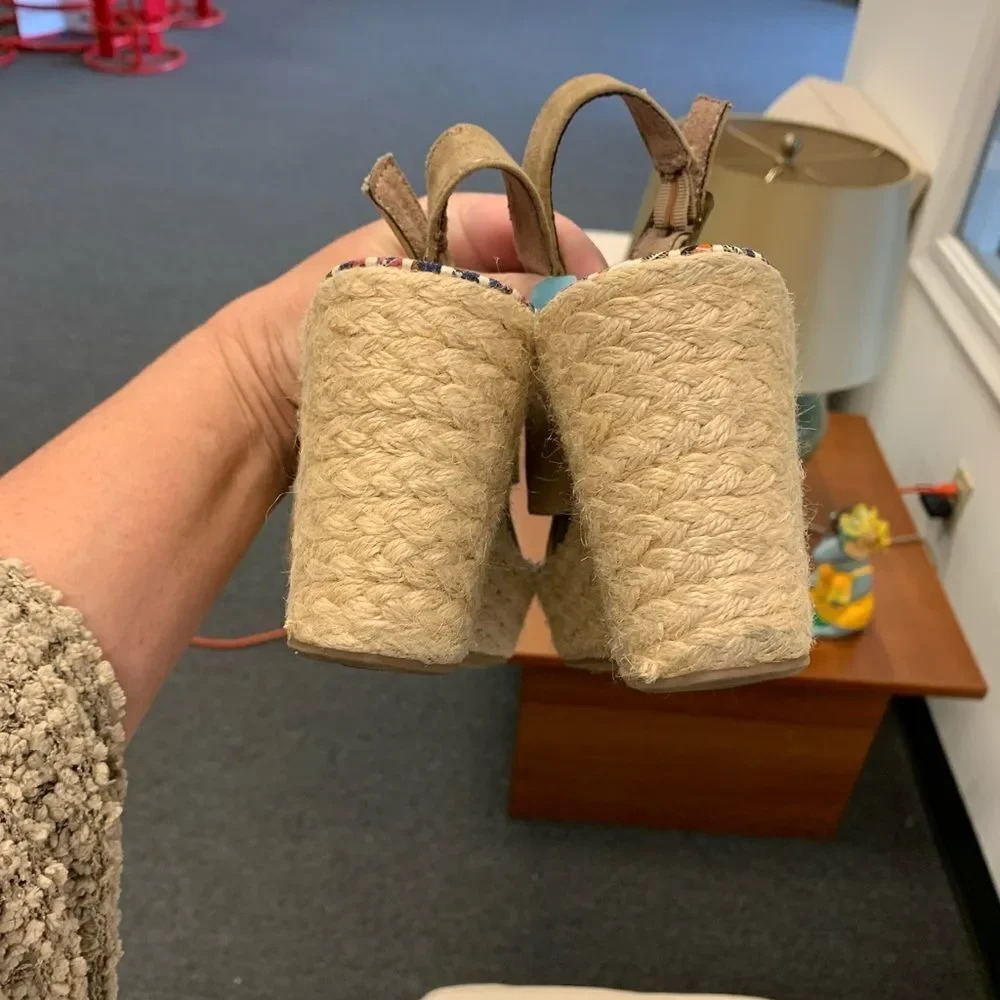 Rocket Dog Suede Espadrille Wedge Sandal sz 7.5